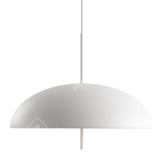 Sleek Nordic Pendant Light 3D model image 3