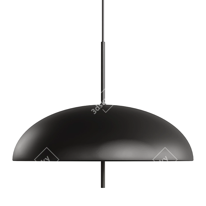 Sleek Nordic Pendant Light 3D model image 4