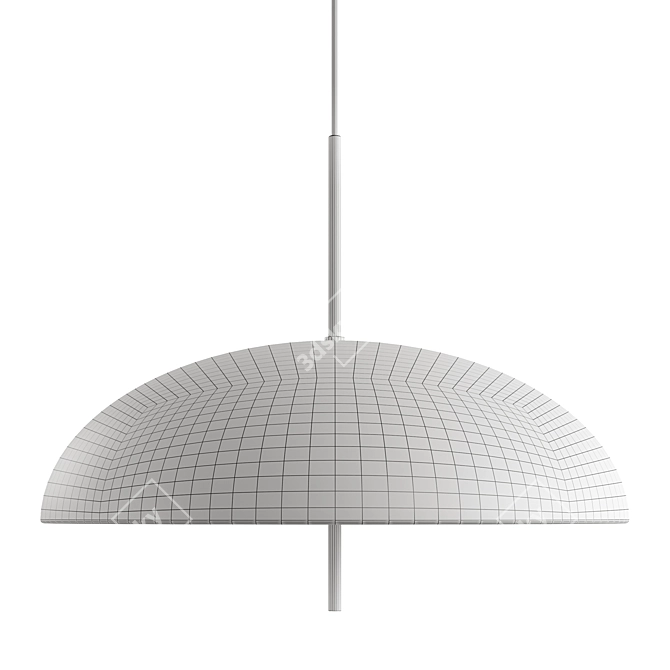 Sleek Nordic Pendant Light 3D model image 5