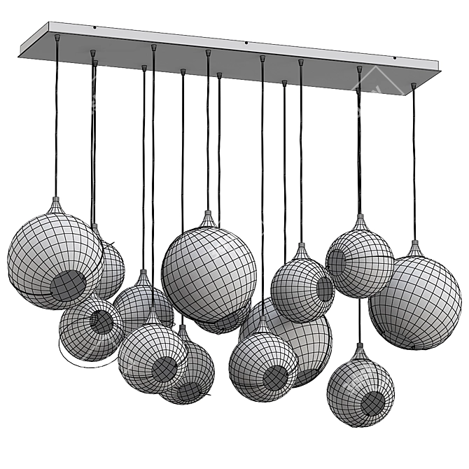 Hinkley Model 3Ds Max Chandelier 3D model image 3