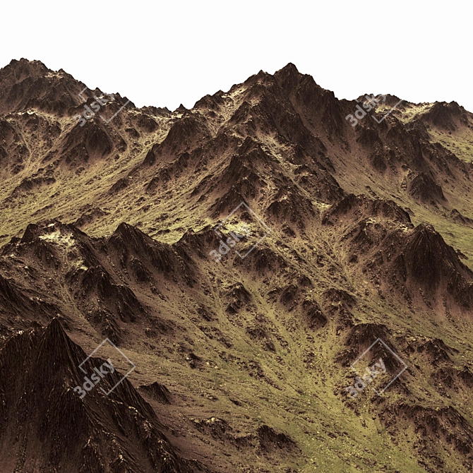  Mountains Big N4 3D Model 3D model image 4