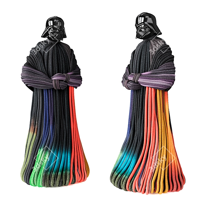 Sith Lord Knitted Sculpture 3D model image 1