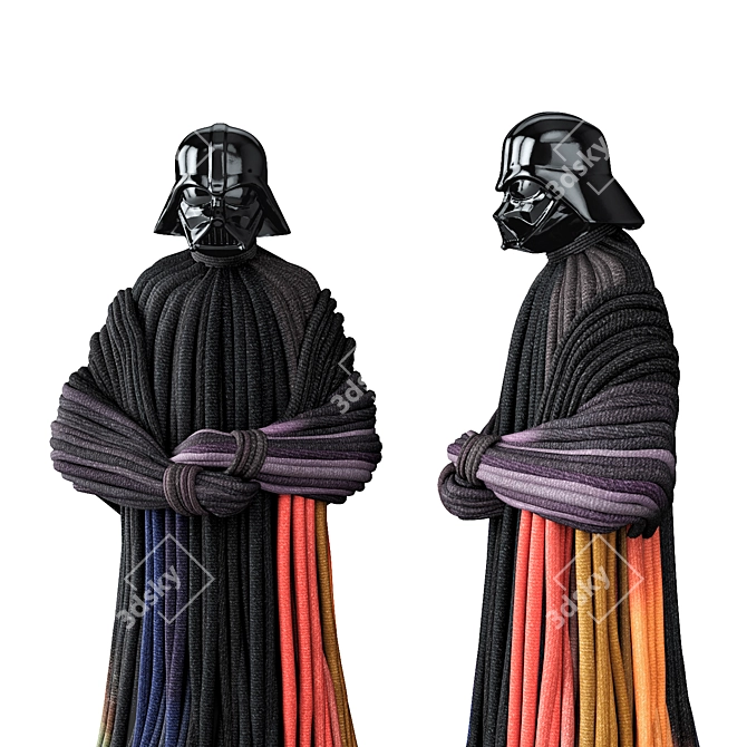 Sith Lord Knitted Sculpture 3D model image 2