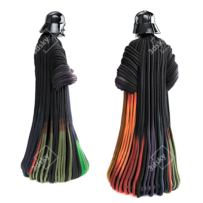 Sith Lord Knitted Sculpture 3D model image 5