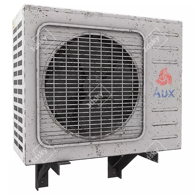 Vintage Air Conditioner 3D Model 3D model image 1