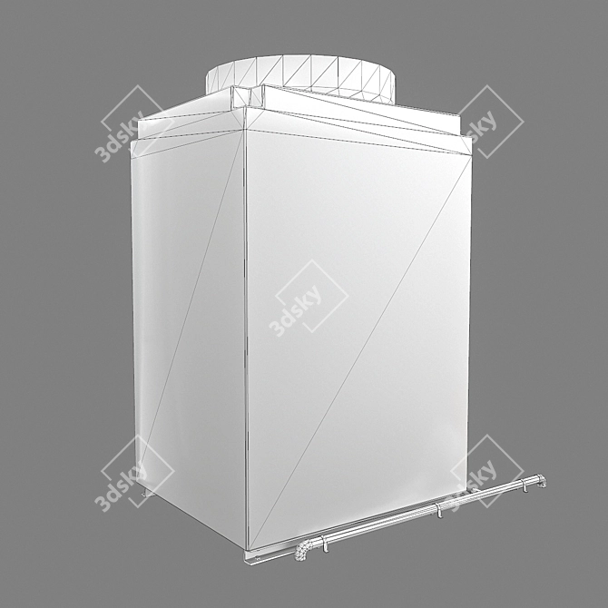 Industrial AC Unit (Low-Poly) 3D model image 5