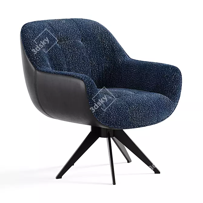 Elegant GREN Berjer Armchair Model 3D model image 3