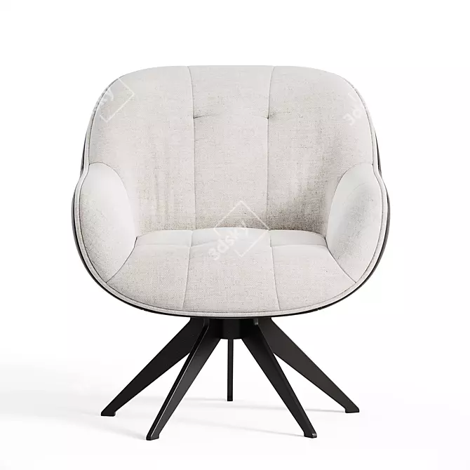 Elegant GREN Berjer Armchair Model 3D model image 4