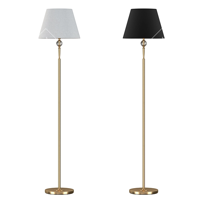 Modern Freya Rosemary Floor Lamp 3D model image 1