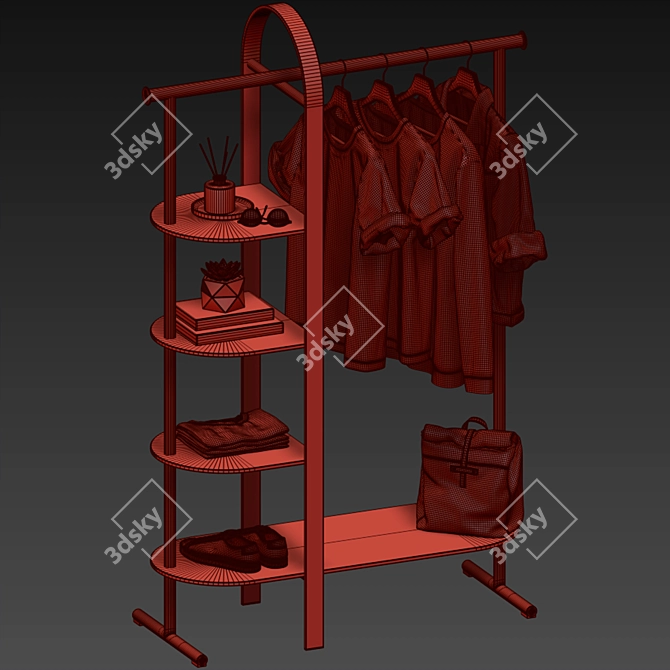 Bellwood Garment Rack - UMBRA 3D model image 6