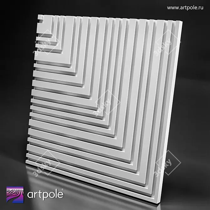 Barcode 3D Panel Collection 3D model image 4