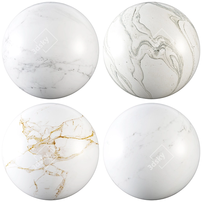 Elegant Marble Texture Collection 3D model image 1