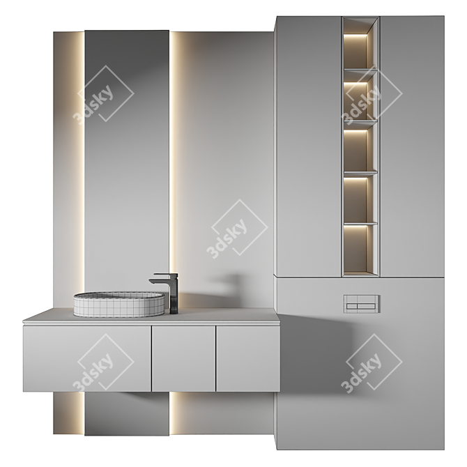  Luxury Bathroom 3D Model 3D model image 2