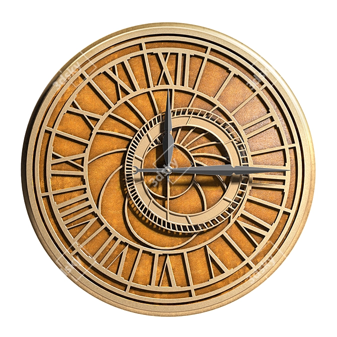 Harry Potter Hogwarts Clock Replica 3D model image 1