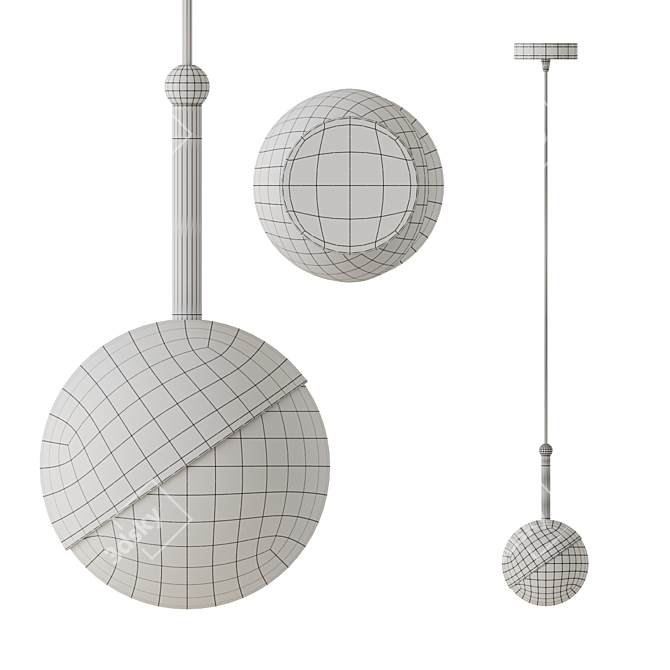 Asymmetric LED Pendant Light - LUCIUS 3D model image 4