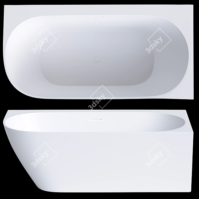 Salini Sofia Corner Bathtub 170 3D model image 1