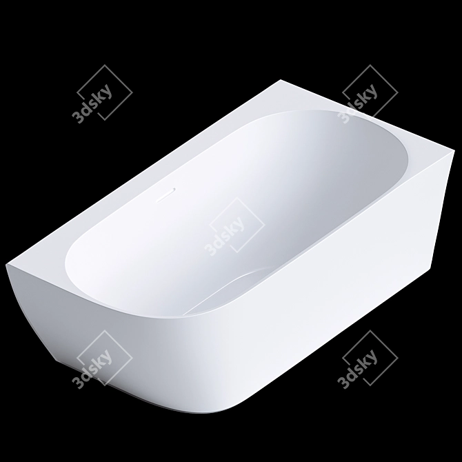 Salini Sofia Corner Bathtub 170 3D model image 2