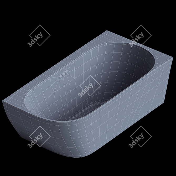 Salini Sofia Corner Bathtub 170 3D model image 4