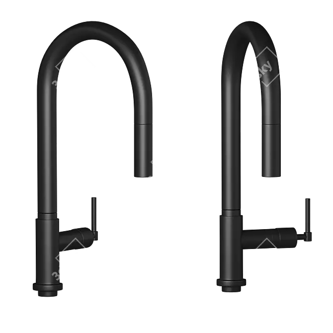 Modern Black HANSGROHE Faucet Offering 3D model image 1