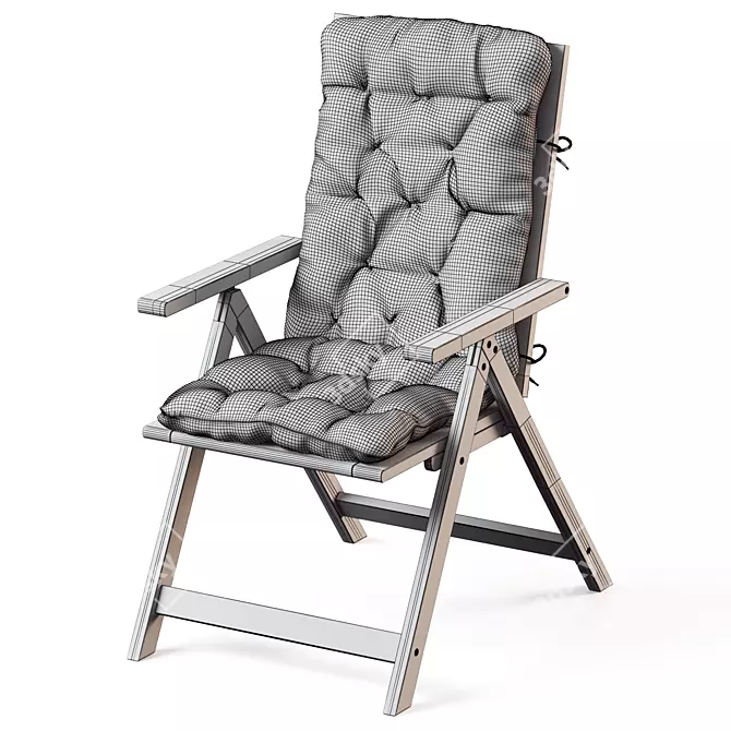 NÄMMARÖ Outdoor Reclining Chair 3D model image 4