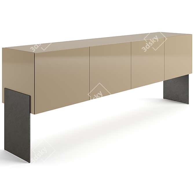 Modern Sleek Aipim Sideboard 3D model image 3