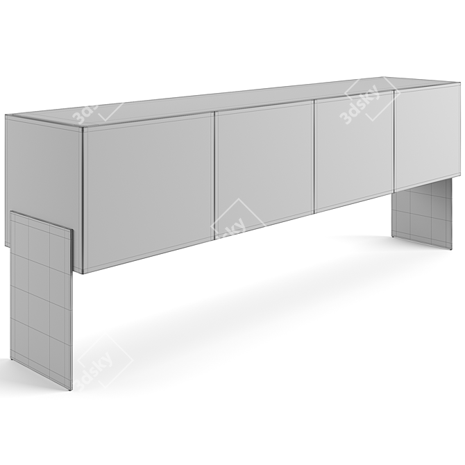 Modern Sleek Aipim Sideboard 3D model image 5