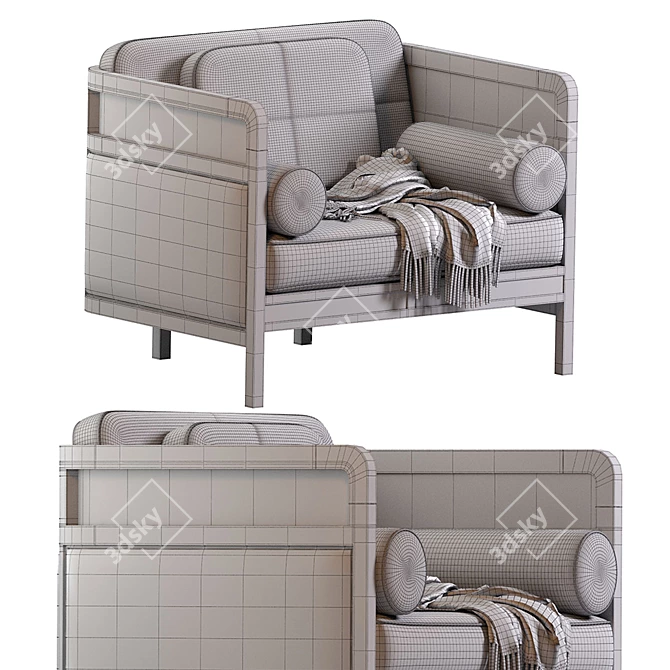 Contemporary Crockford Armchair in 2013 3D model image 5