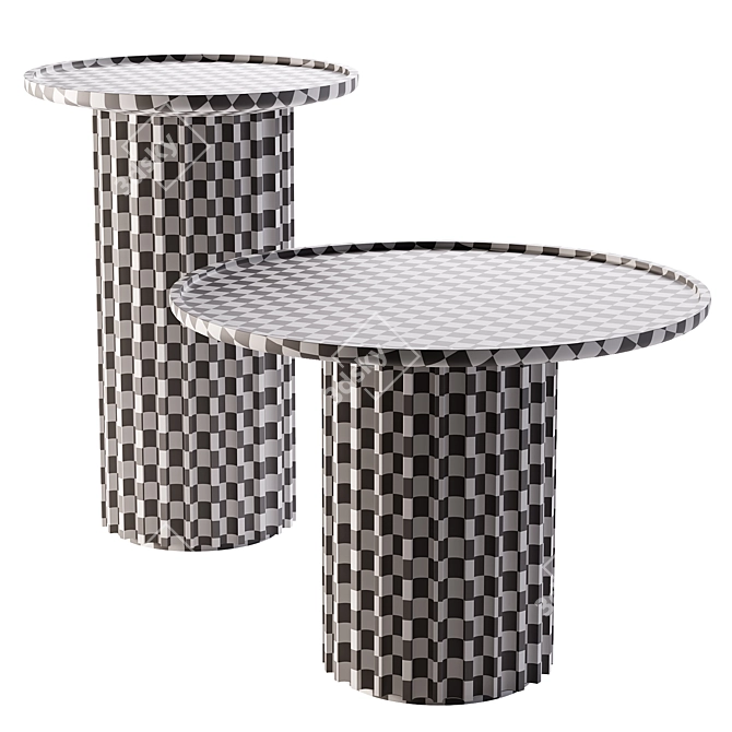 Elegant CAPITELLO Table in Millimeters 3D model image 4