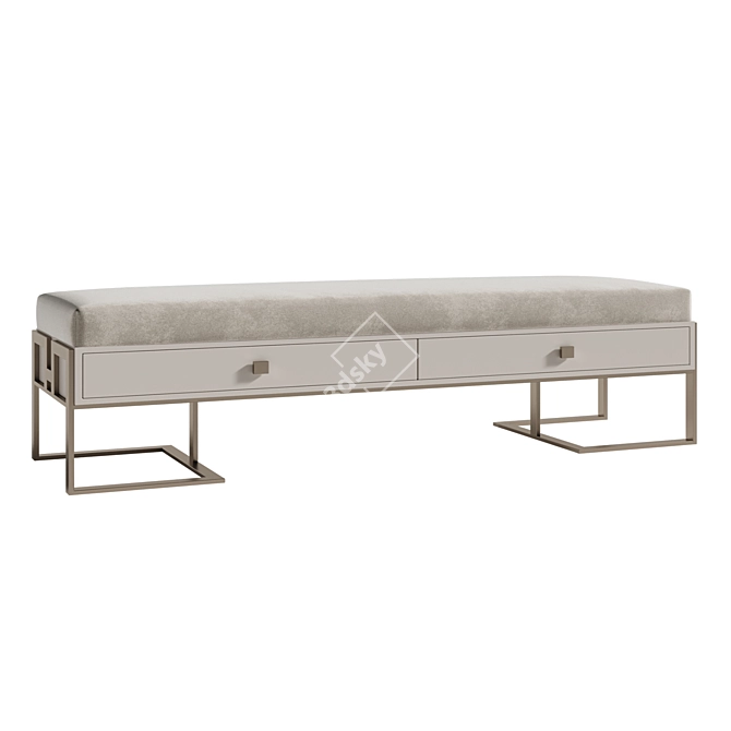 Candy Collection Bedroom Bench 3D model image 3