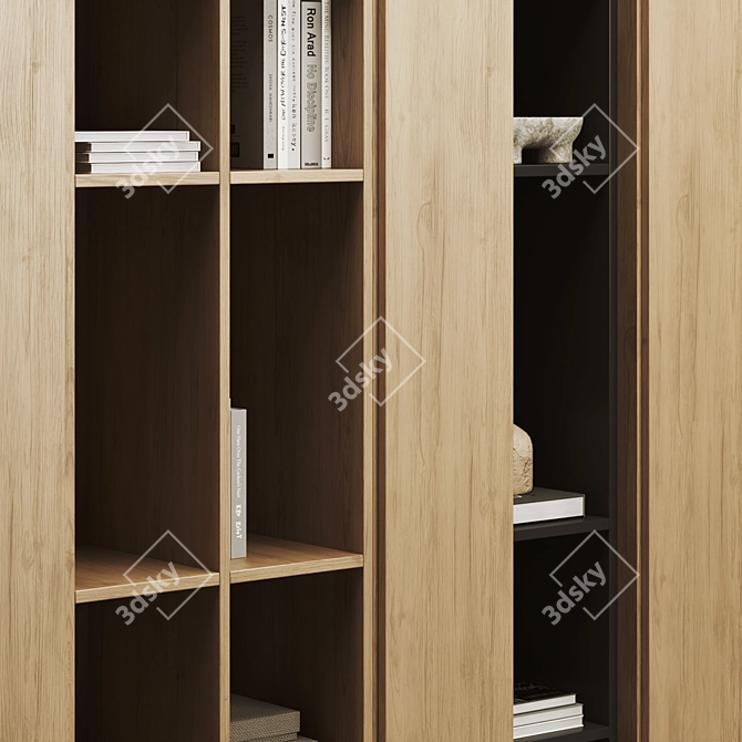 Modern Bookcase 3D Model Cabinet 3D model image 3