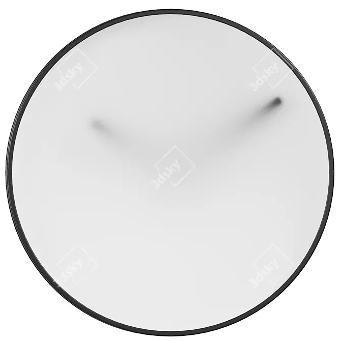 Modern Round Momentt Wall Clock 3D model image 1