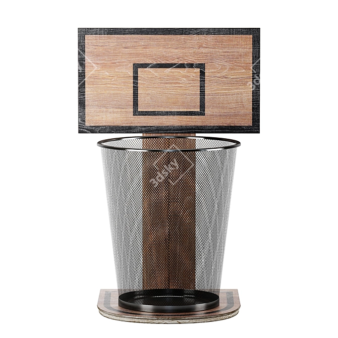 Teen Basketball Hoop Trash Can 3D model image 2