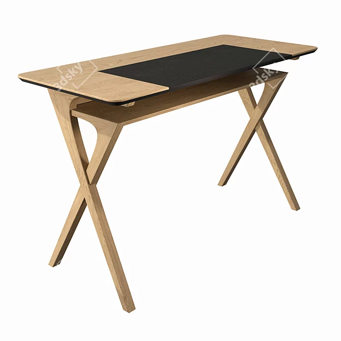  NEWTON by Tohma: Oak Writing Desk 3D model image 1