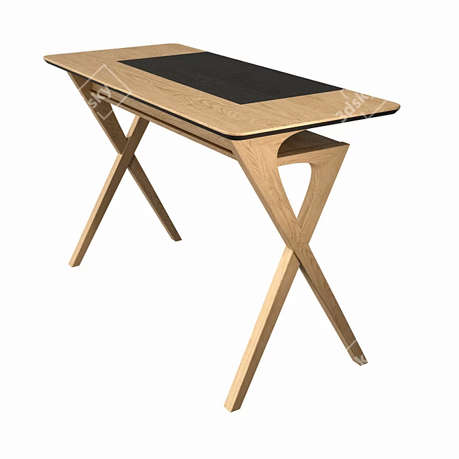  NEWTON by Tohma: Oak Writing Desk 3D model image 2