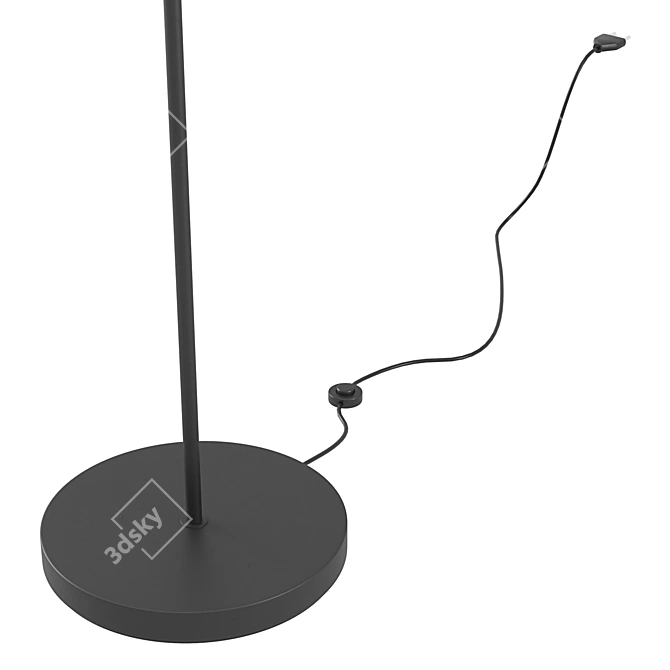 Modern Touch Black Floor Lamp 3D model image 6