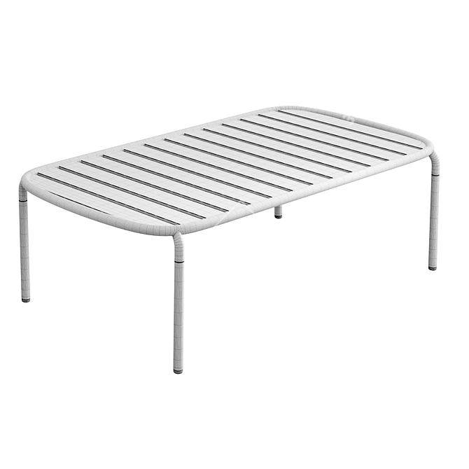 Green Aluminum Outdoor Center Table 3D model image 2