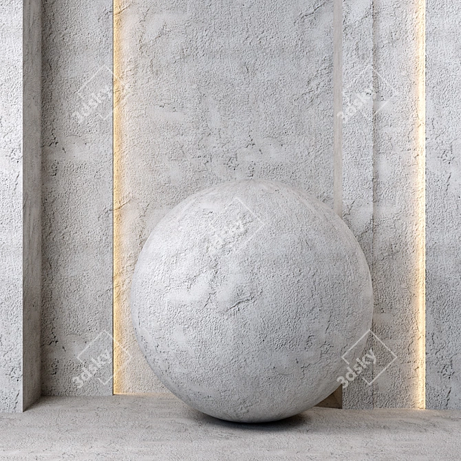 Concrete Seamless PBR Textures Vol.25 3D model image 1