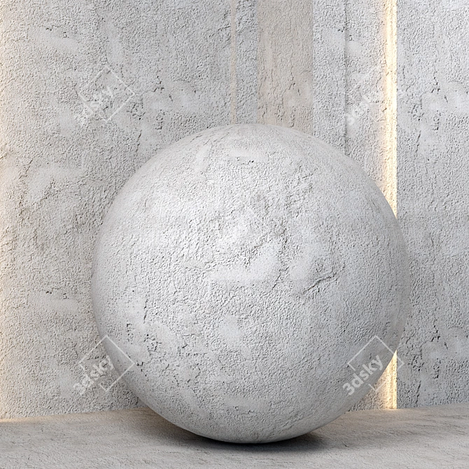 Concrete Seamless PBR Textures Vol.25 3D model image 2