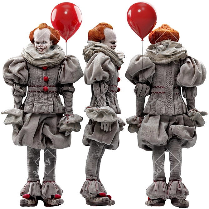 Pennywise IT Figure 33cm 3D model image 1