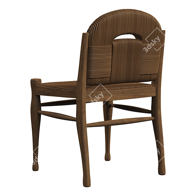 Vintage Trout Fisherman Chair Revival 3D model image 3