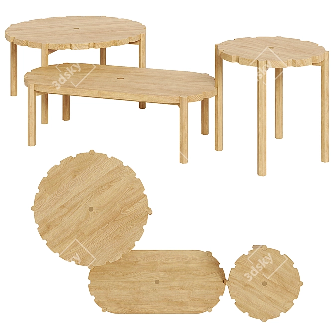 EMKO Pinion Tables Set 3D model image 2