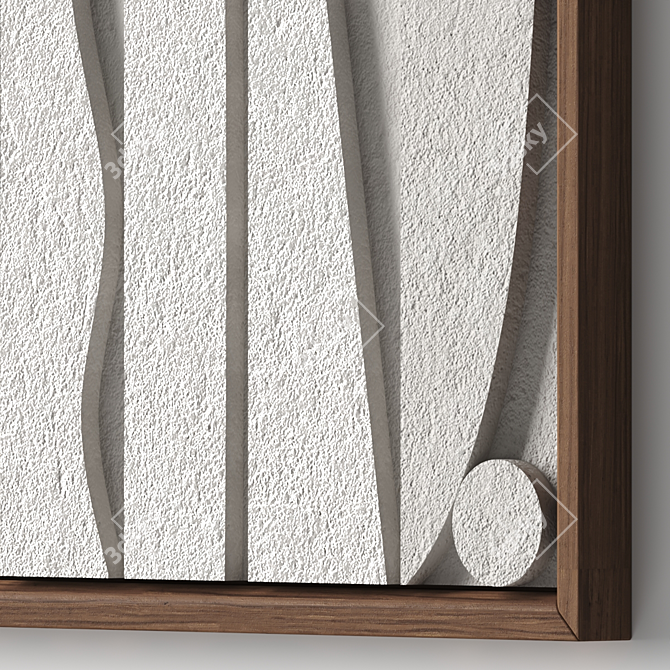 Sculptural Wall Art Masterpiece 3D model image 6