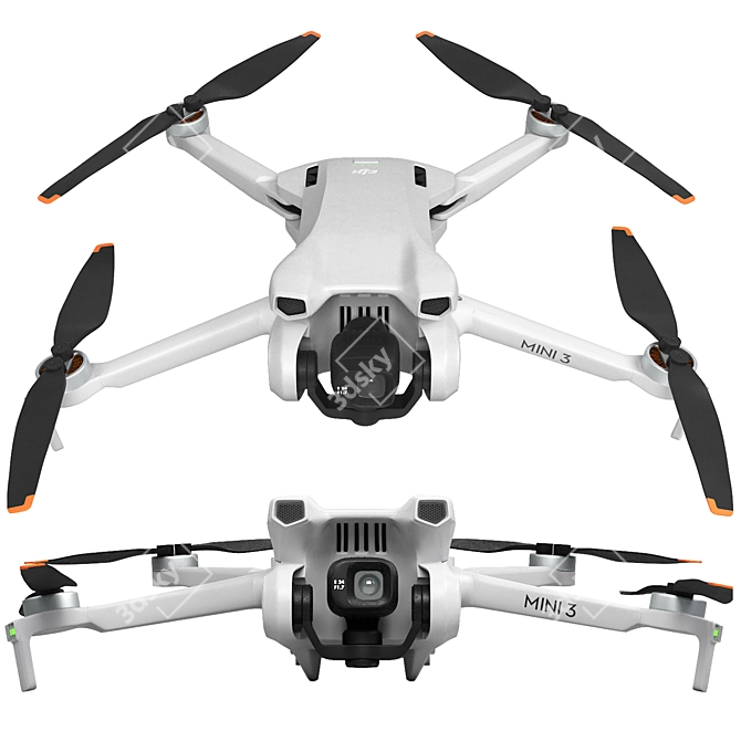 Drone DJI Mini 3 Compatible 3D model image 1