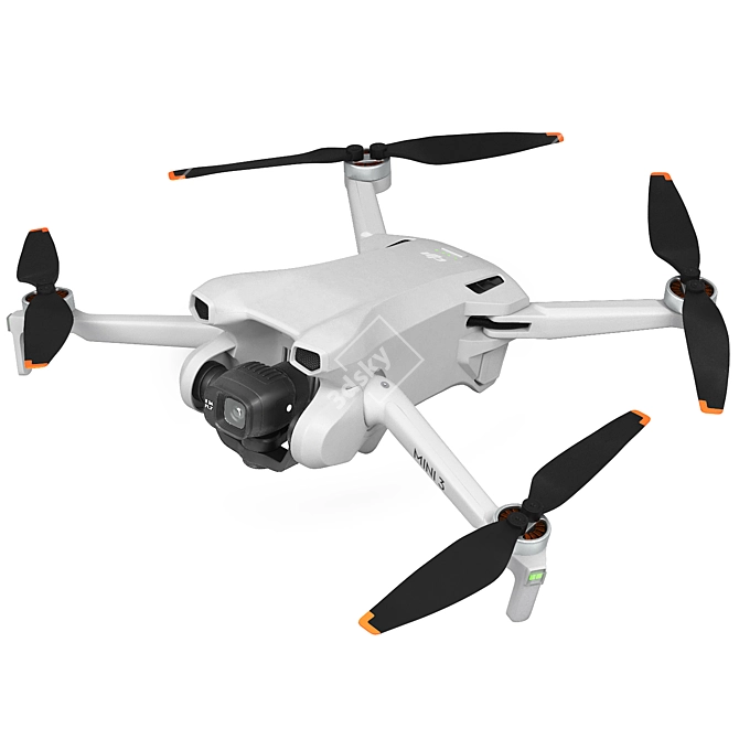 Drone DJI Mini 3 Compatible 3D model image 4