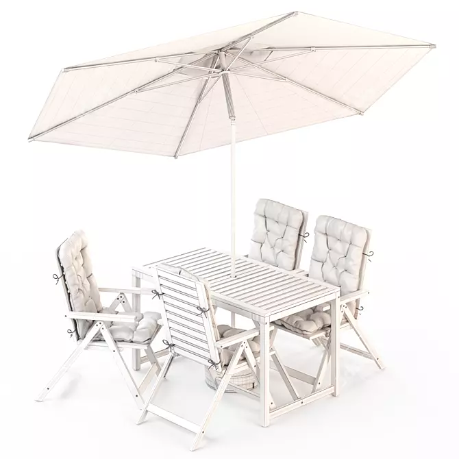 NÄMMARÖ Outdoor Seating Set 3D model image 3