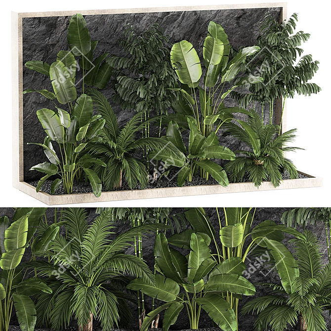 Exotic Tropical Plant Set 3D model image 6