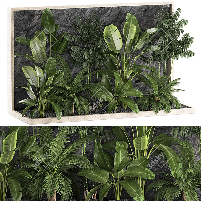 Exotic Tropical Plant Set 3D model image 8