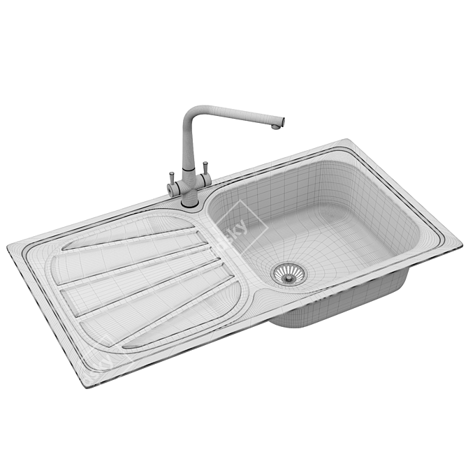 RANGEMASTER Baltimore Stainless Steel Sink 3D model image 7