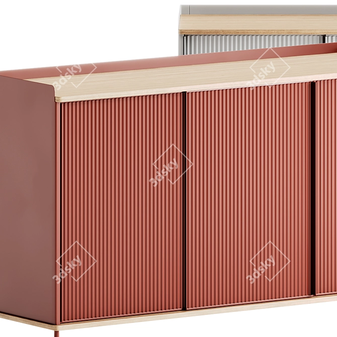 Muuto Enfold Sideboard Storage: Contemporary Elegance 3D model image 6