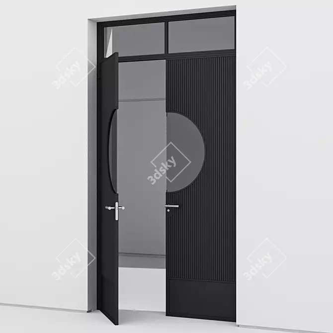 Corona Aluminium Door 3D Model 3D model image 2